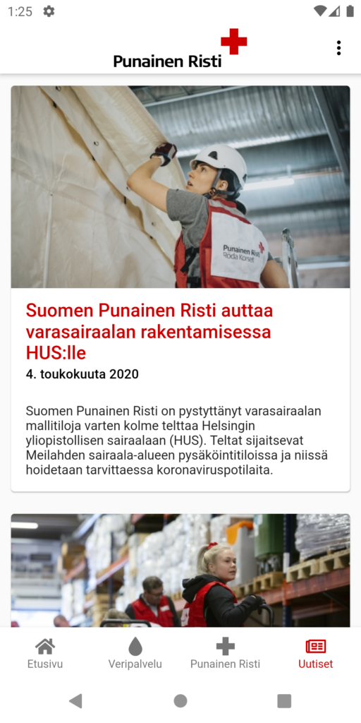 Finnish Red Cross screenshot 1